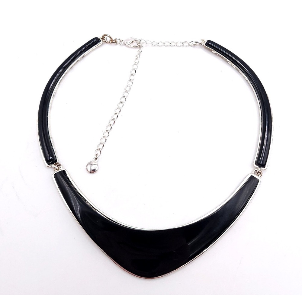Liz Claiborne Black Collar Choker Necklace